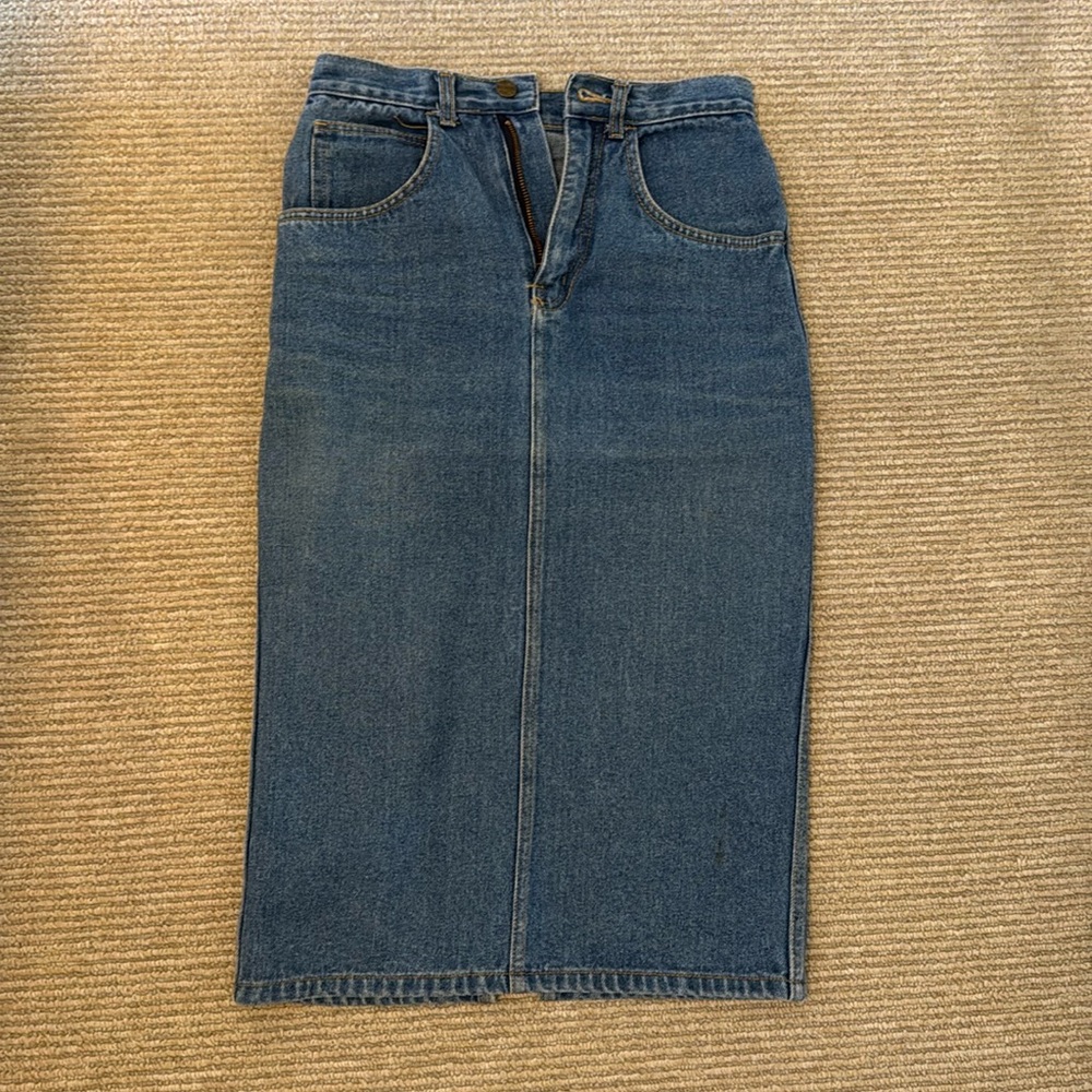 Vintage blue Jean skirt